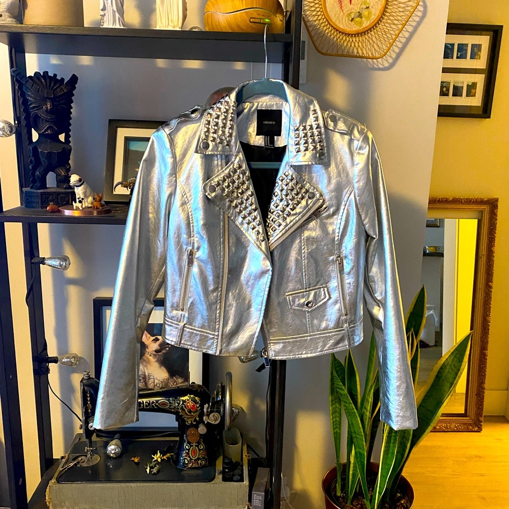 Studded metallic jacket